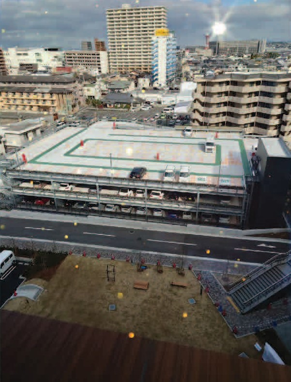 和泉市役所の新しい駐車場が完成